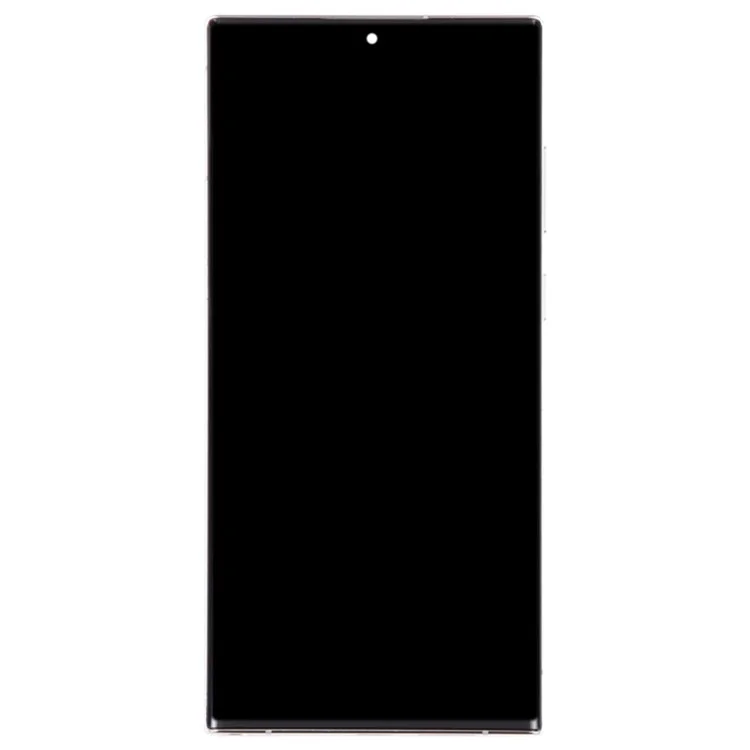 For Samsung Galaxy S22 Ultra 5G S908 Grade C LCD Screen and Digitizer Assembly + Frame Part (TFT) (Without Logo) - Silver