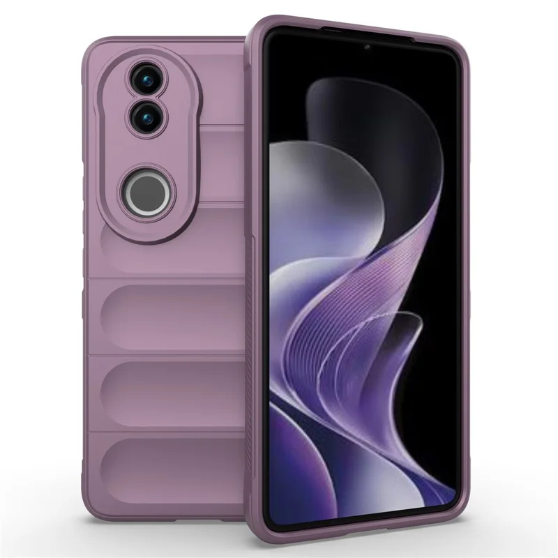 For vivo V50 5G Case Anti-Drop Soft TPU Rugged Phone Back Cover - Light Purple