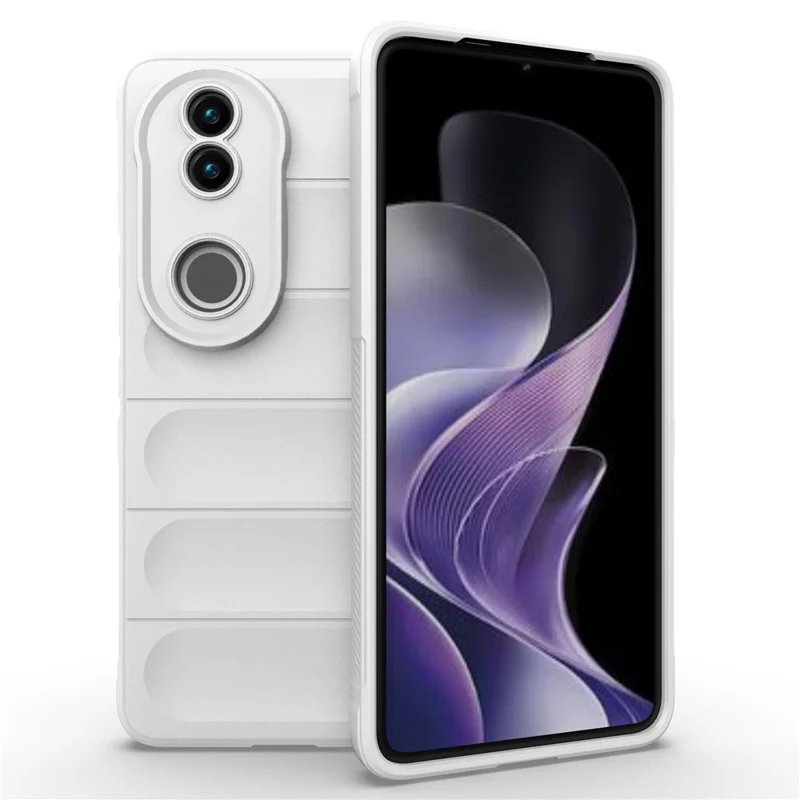 For vivo V50 5G Case Anti-Drop Soft TPU Rugged Phone Back Cover - White