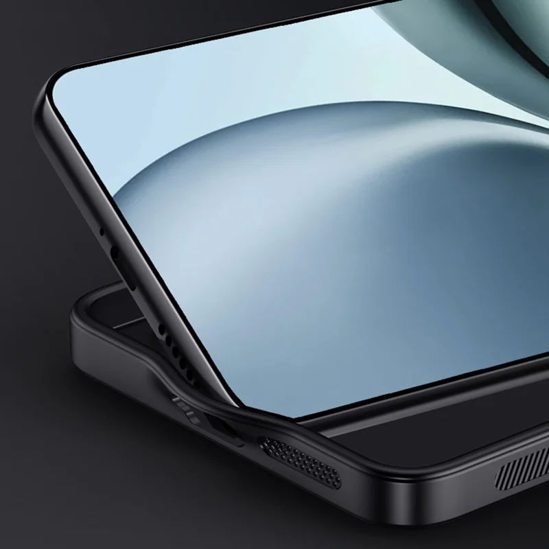 Obudowa do Realme 14 Pro 5G z drewnianym wzorem, powłoka PU skóra, pokryta PC i TPU - Czarny