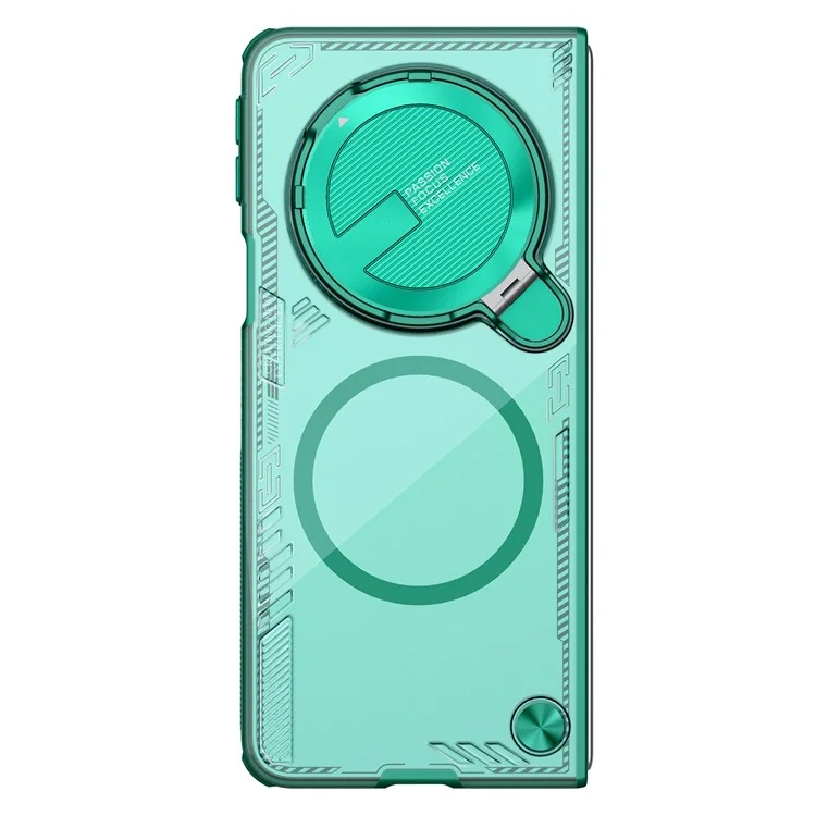 NILLKIN Iceblade FOLD для Oppo Find N5 5G чехол, совместимый с MagSafe, с крышкой объектива и подставкой, из поликарбоната и TPU - Зеленый