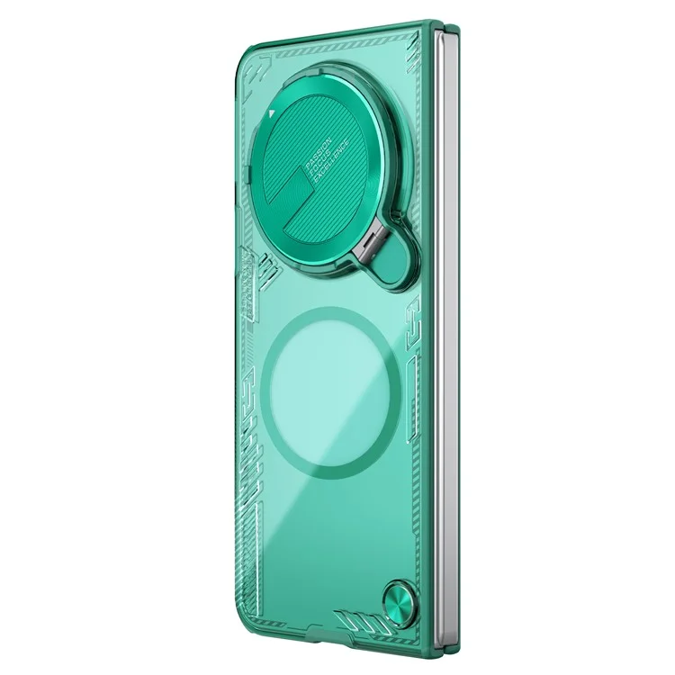 NILLKIN Iceblade FOLD для Oppo Find N5 5G чехол, совместимый с MagSafe, с крышкой объектива и подставкой, из поликарбоната и TPU - Зеленый
