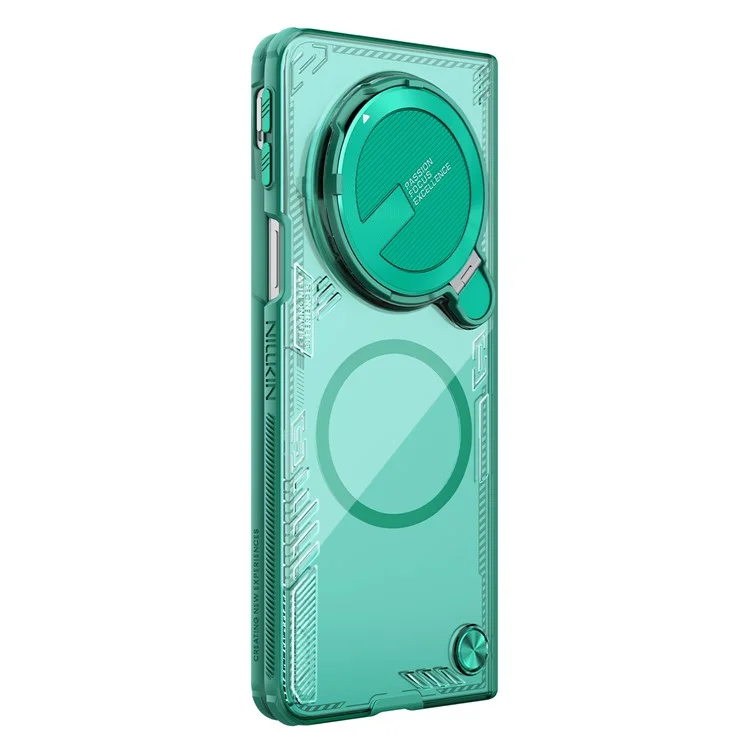 NILLKIN Iceblade FOLD для Oppo Find N5 5G чехол, совместимый с MagSafe, с крышкой объектива и подставкой, из поликарбоната и TPU - Зеленый