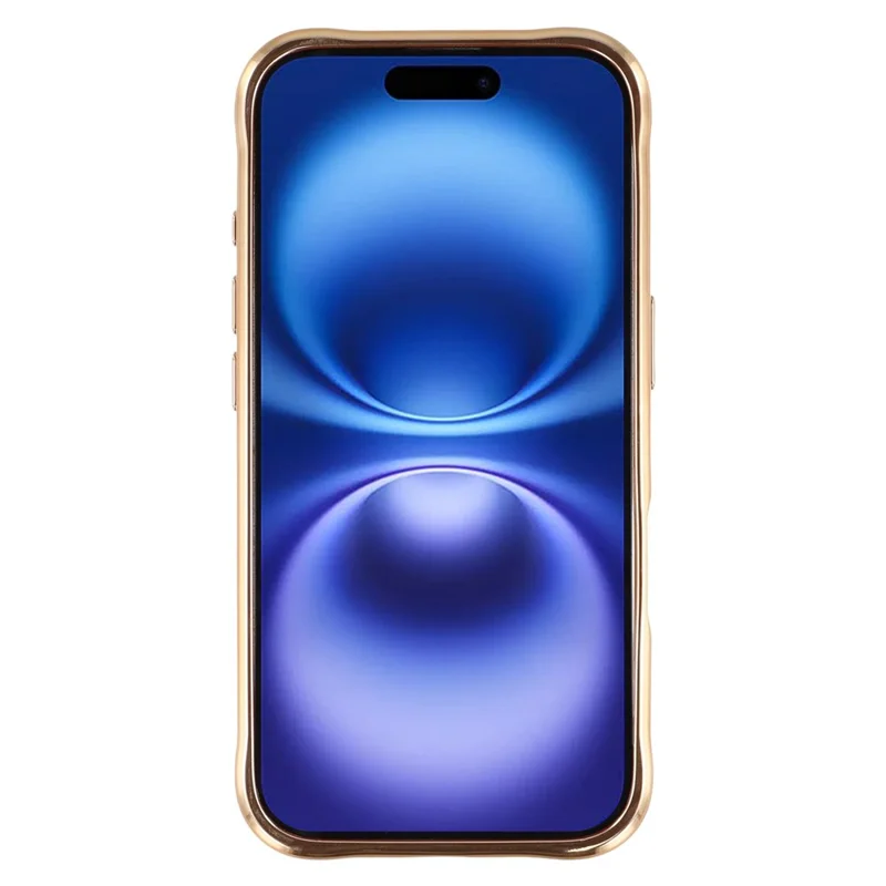 For iPhone 16 Electroplated Case 2.0mm Thick Acrylic TPU Hybrid Shockproof Phone Cover - Pink