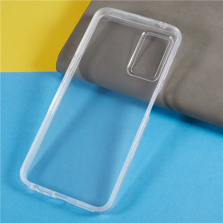 TPU Frame + Funda de teléfono con parte trasera de acrílico para Realme 9i 5G / 10 5G, protector de pantalla PET desmontable de 2 en 1 a prueba de golpes