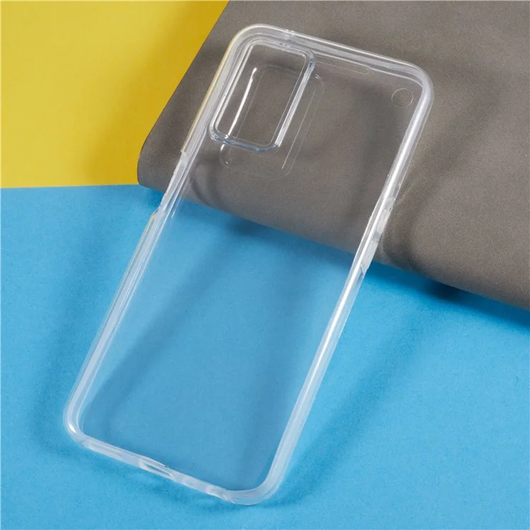 TPU Frame + Funda de teléfono con parte trasera de acrílico para Realme 9i 5G / 10 5G, protector de pantalla PET desmontable de 2 en 1 a prueba de golpes
