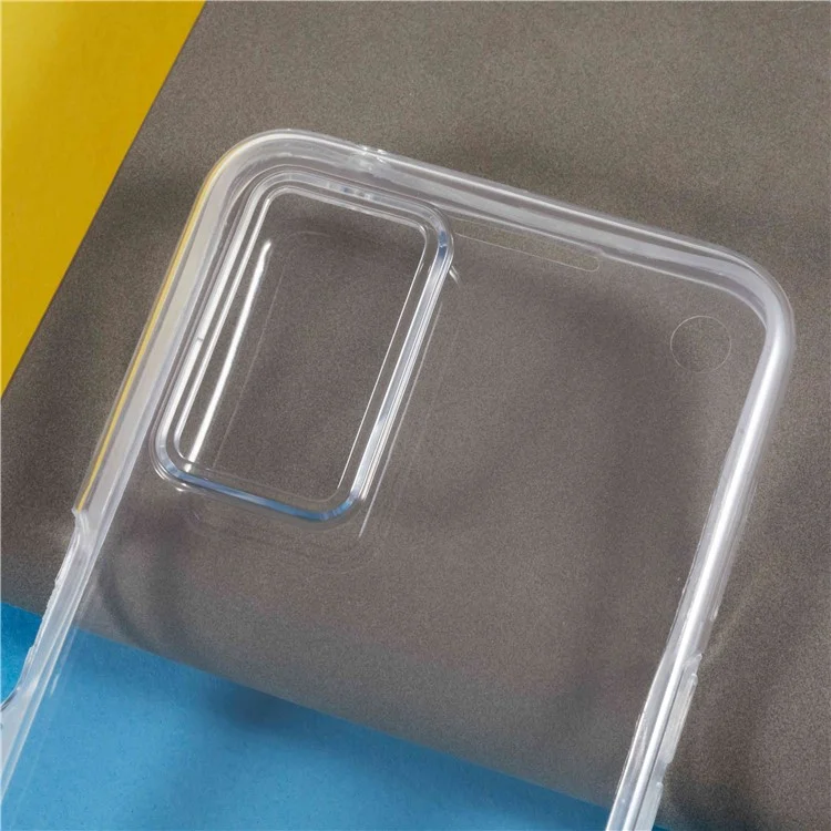 TPU Frame + Funda de teléfono con parte trasera de acrílico para Realme 9i 5G / 10 5G, protector de pantalla PET desmontable de 2 en 1 a prueba de golpes