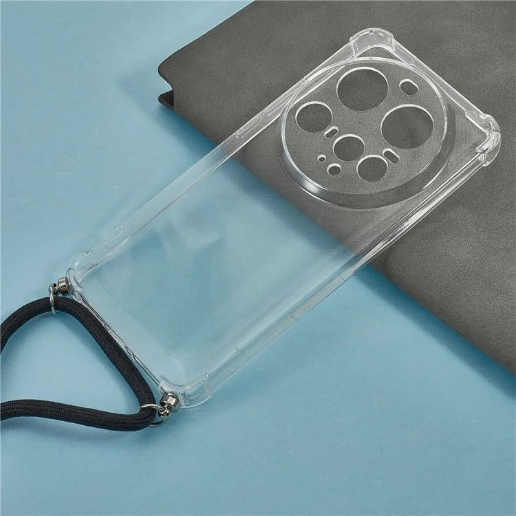 Funda para Xiaomi 15 Ultra con Esquinas Reforzadas, Transparente de TPU con Cordón