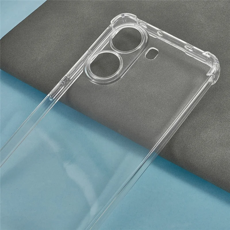 Funda Transparente para Xiaomi Poco X7 Pro 5G / Redmi Turbo 4 5G con Esquinas Reforzadas de TPU y Cordón