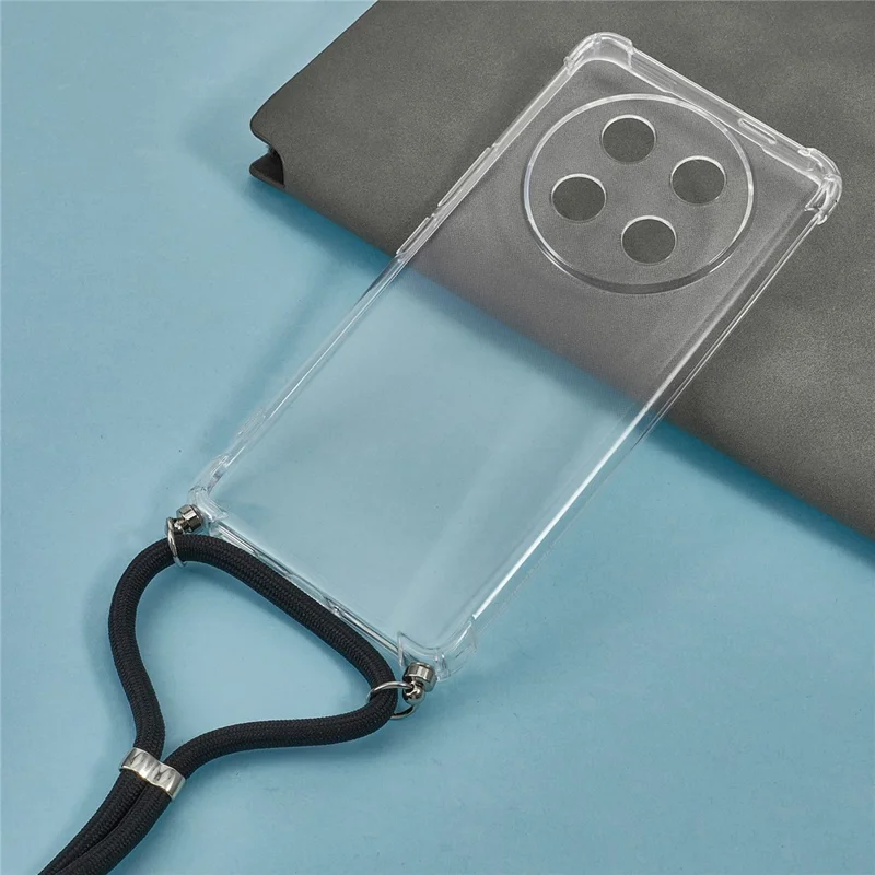 Capa de Celular para Honor X9c 5G / X60 Pro 5G / Magic7 Lite 5G com Cantos Reforçados em TPU Transparente com Cordão