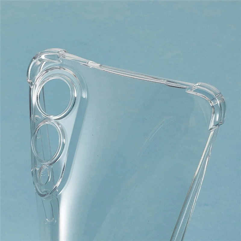 For Samsung Galaxy S25 Edge Case Reinforced Corner TPU Clear Phone Cover with Lanyard