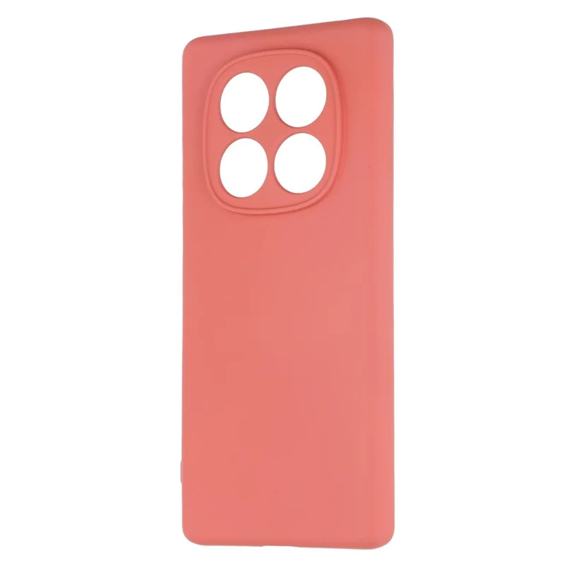 Funda para Xiaomi Redmi Note 14 Pro 4G - Carcasa Trasera de TPU Suave Antiarañazos con Revestimiento de Fibra - Rojo Espino