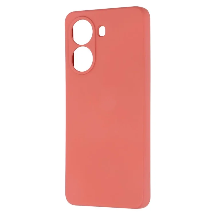 For Xiaomi Poco X7 Pro 5G / Redmi Turbo 4 5G Case TPU Back Soft Anti-Scratch Fiber Lining Phone Cover - Hawthorn Red