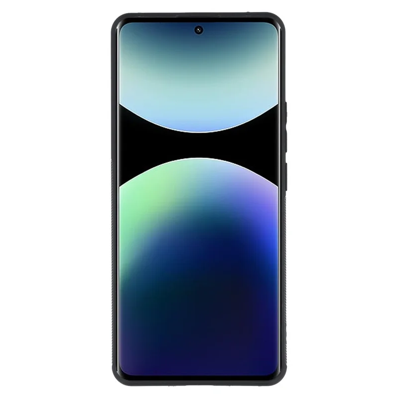 For Xiaomi Redmi Note 14 Pro+ 5G Etui, fleksibelt TPU, struktur af kulfiber, stødfast telefonbeskyttelse