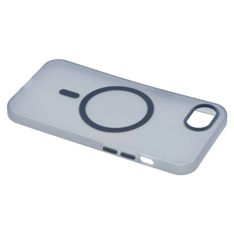 Étui pour iPhone 16e Compatible avec MagSafe TPU Translucide Mat - Bleu Marine
