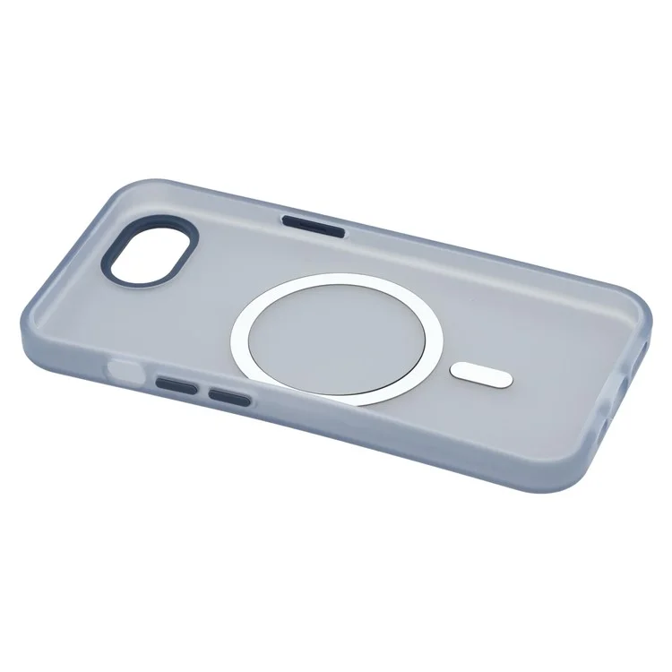 Étui pour iPhone 16e Compatible avec MagSafe TPU Translucide Mat - Bleu Marine