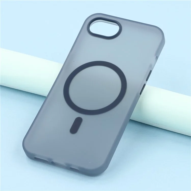 Étui pour iPhone 16e Compatible avec MagSafe TPU Translucide Mat - Bleu Marine