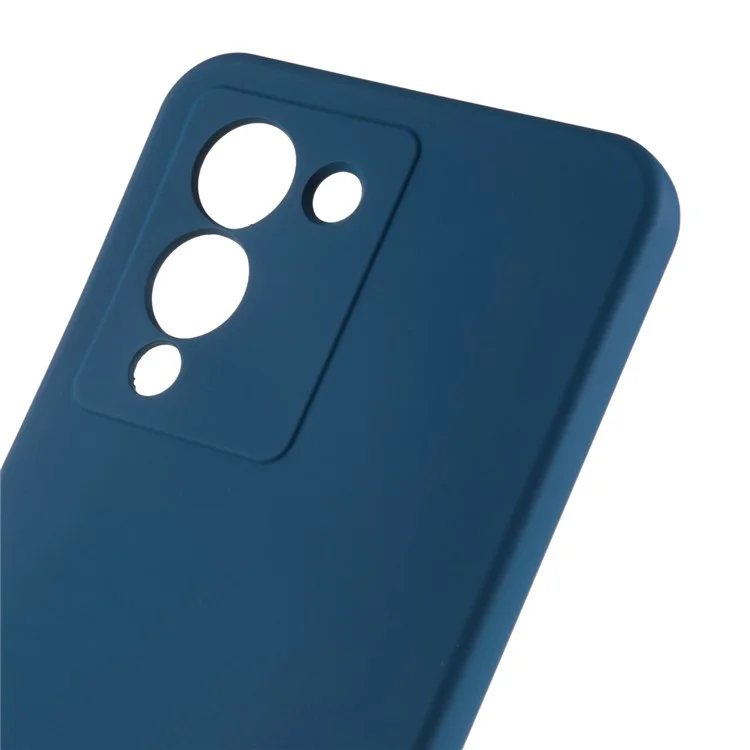 Для Infinix Note 12 5G 2,0 мм толщиной TPU Impact Defender Case Liquid Silicone Texture Anti-Scratch Phone Cover - Blue