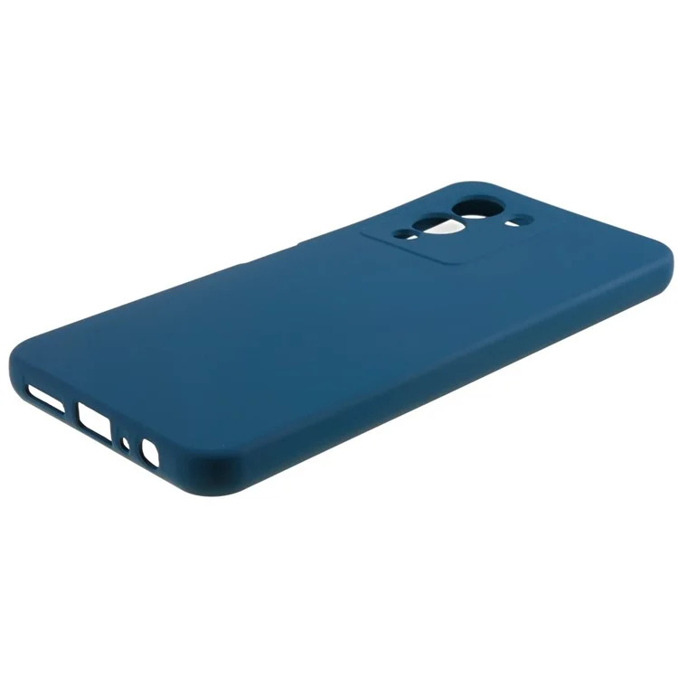 Для Infinix Note 12 5G 2,0 мм толщиной TPU Impact Defender Case Liquid Silicone Texture Anti-Scratch Phone Cover - Blue