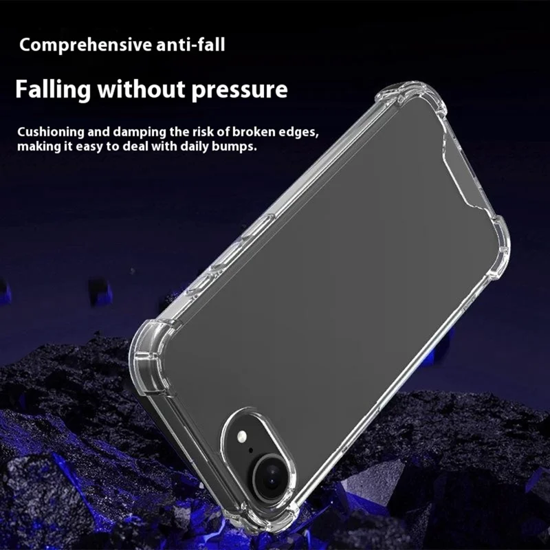 For iPhone 17e / 16e Case Reinforced Corners TPU Frame + Acrylic Back Phone Cover