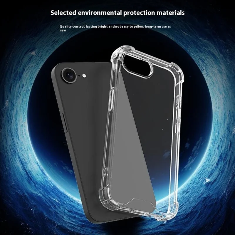 For iPhone 17e / 16e Case Reinforced Corners TPU Frame + Acrylic Back Phone Cover