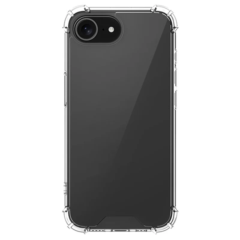 للهاتف iPhone 16e غطاء هاتف شفاف من مادة TPU + أكريليك 1.5 مم مقاوم للصدمات