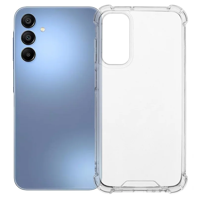 For Samsung Galaxy A15 4G / A15 5G Clear Phone Case TPU + Acrylic 1.5mm Shockproof Back Cover