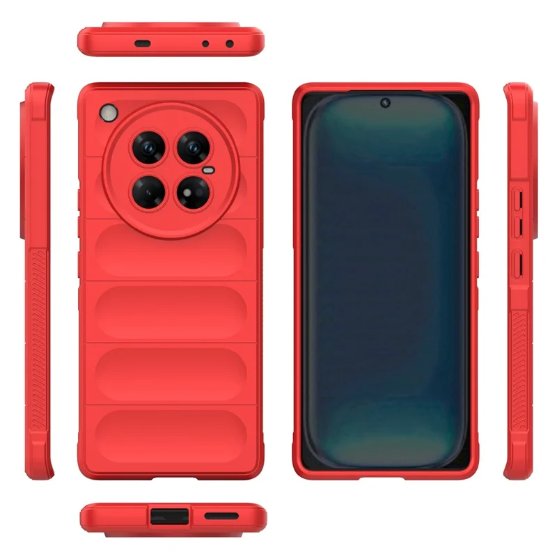 For Infinix Zero 40 5G Case Anti-Drop Soft TPU Rugged Phone Back Cover - Red