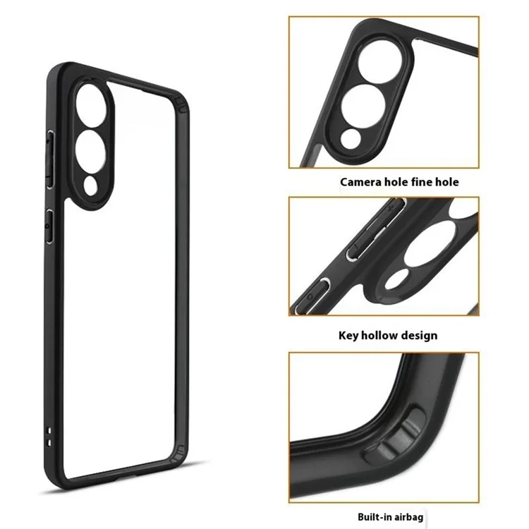 For Samsung Galaxy S25 Edge Case Shockproof PC + TPU Clear Back Phone Cover