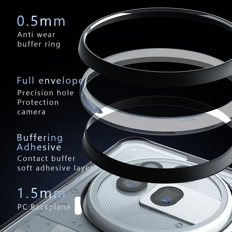 Capa para Nothing Phone (3a) Pro à Prova de Quedas - TPU + PC Fosca para Smartphone