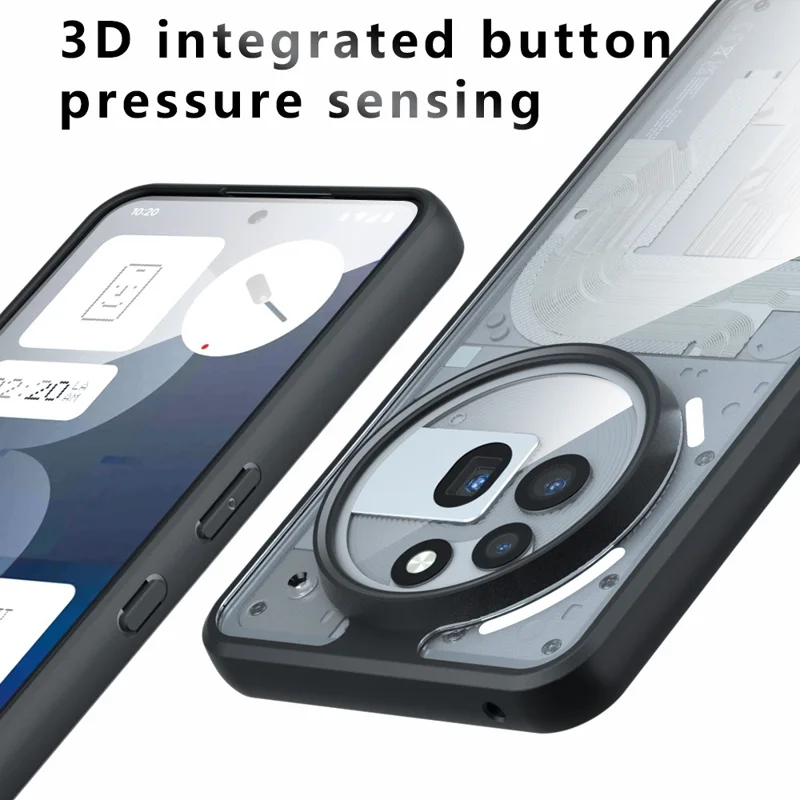 Capa para Nothing Phone (3a) Pro à Prova de Quedas - TPU + PC Fosca para Smartphone