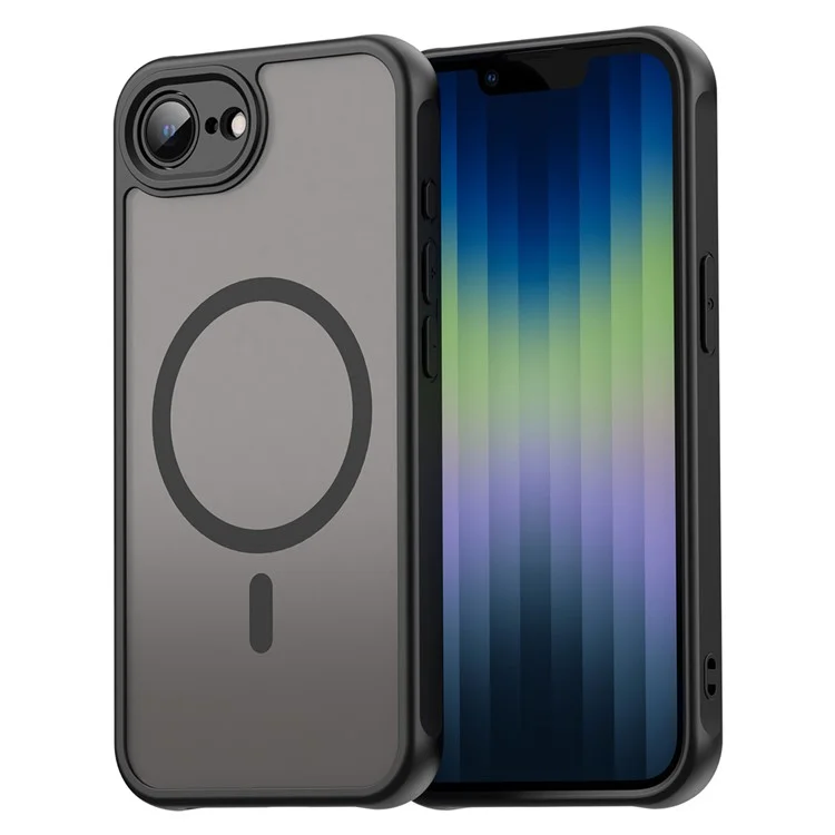 Étui pour iPhone 16e Magnétique Antichoc PC + TPU Compatible avec Magsafe - Noir