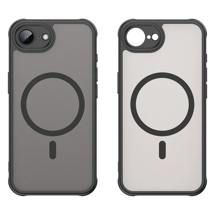 Étui pour iPhone 16e Magnétique Antichoc PC + TPU Compatible avec Magsafe - Noir