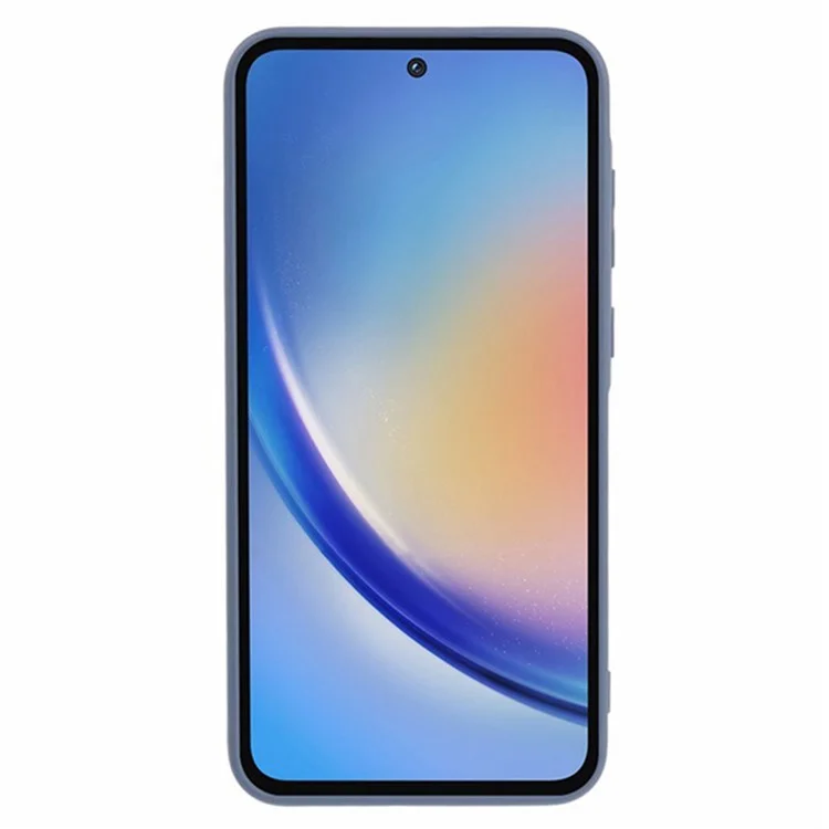 WANLONFENG RB3 Serie für Samsung Galaxy A15 4G / 5G Hülle mit 2 Stück Schutzfolie Präzise Linsenöffnung Weiches TPU Handyrückseite - Lavendelgrau