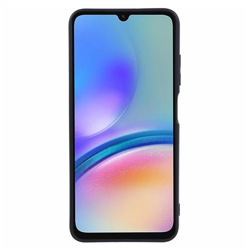 WANLONFENG RB3 Series For Samsung Galaxy A05s 4G Case with 2Pcs Screen Film Precise Lens Hole Soft TPU Phone Back Cover - Black