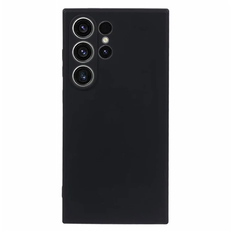WANLONFENG RB3 Series For Samsung Galaxy S24 Ultra Case with 2Pcs Screen Film Precise Lens Hole Soft TPU Phone Back Cover - Black