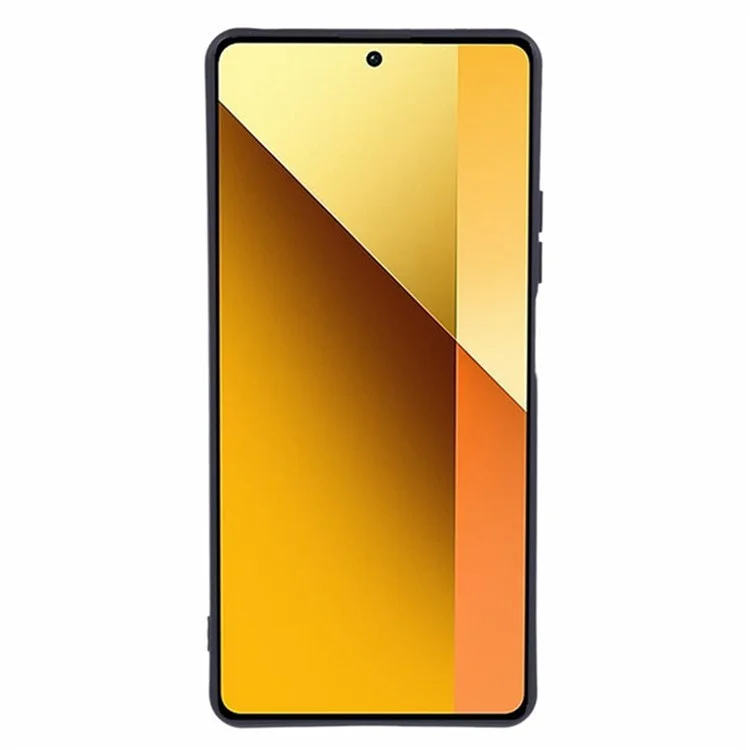 WANLONFENG RB3 Series For Xiaomi Redmi Note 13 Pro 5G / Poco X6 5G Case with 2Pcs Screen Film Soft TPU Phone Back Cover - Black