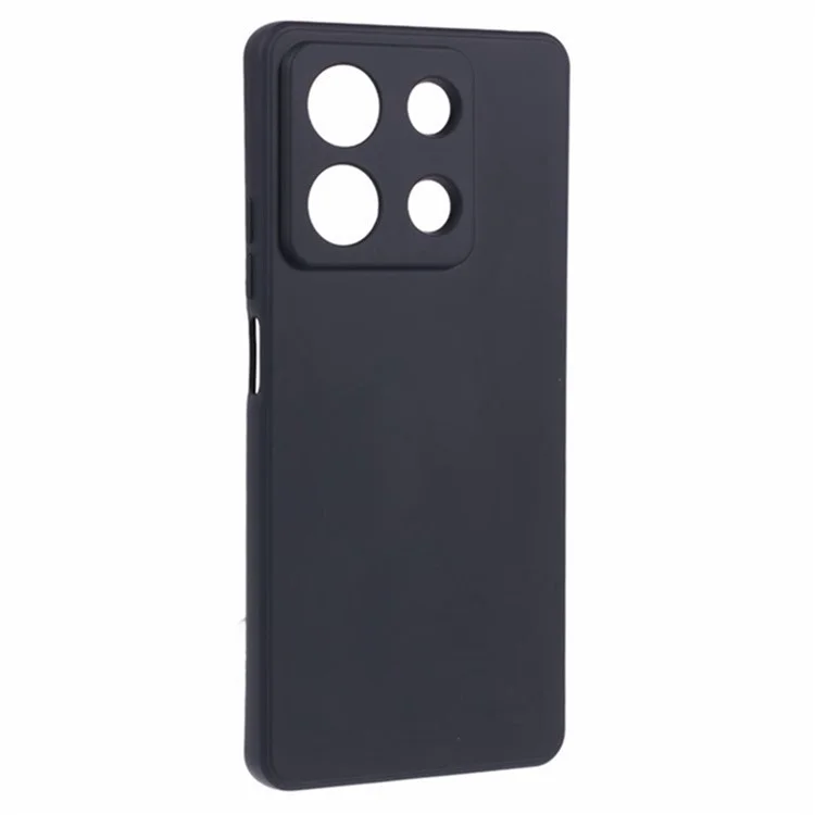 WANLONFENG RB3 Series For Xiaomi Redmi Note 13 Pro 5G / Poco X6 5G Case with 2Pcs Screen Film Soft TPU Phone Back Cover - Black