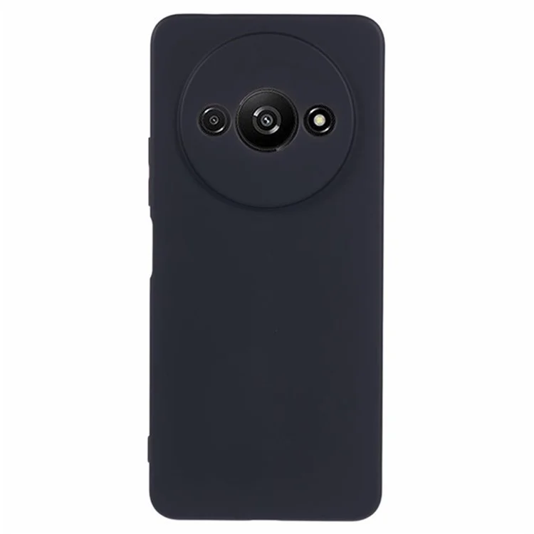 WANLONFENG RB3 Series For Xiaomi Redmi A3 4G / Poco C61 4G Case with 2Pcs Screen Film Soft TPU Phone Back Cover - Black