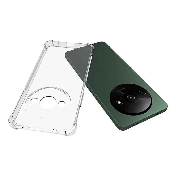 WANLONFENG WL2 Series for Xiaomi Redmi A3 4G Case 2.0mm TPU Phone Cover with 2Pcs Tempered Glass Films