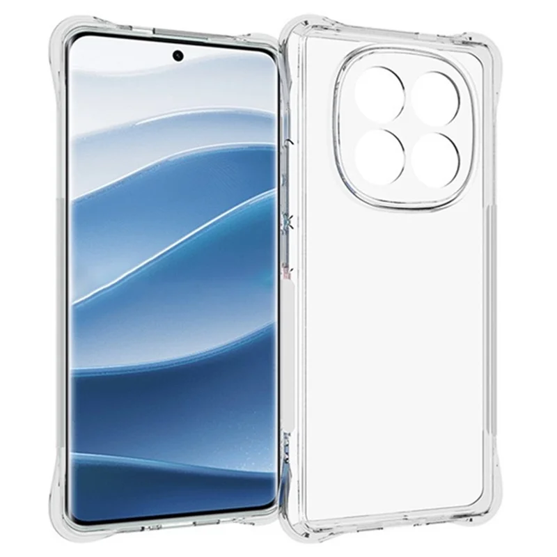WANLONFENG WL2 Series for Xiaomi Redmi Note 14 Pro+ 5G Case 2.0mm TPU Phone Cover with 2Pcs Tempered Glass Films