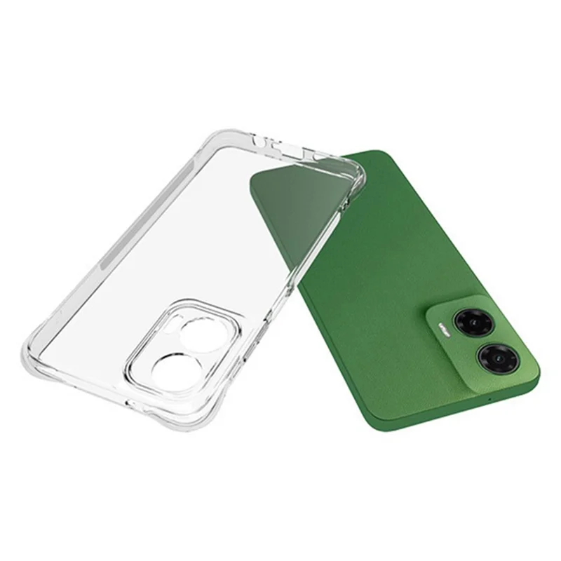 WANLONFENG WL2 Series for Motorola Moto G35 5G Case 2.0mm TPU Phone Cover with 2Pcs Tempered Glass Films