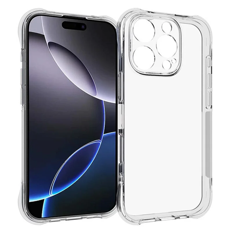 WANLONFENG WL2 Series for iPhone 16 Pro Max Case 2.0mm TPU Phone Cover with 2Pcs Tempered Glass Films