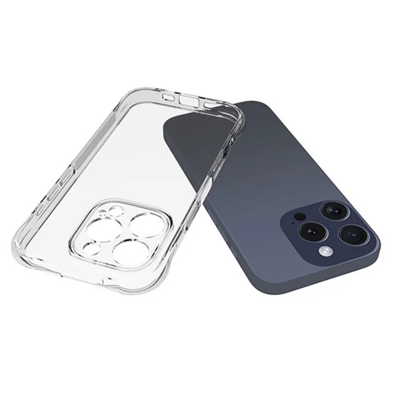 WANLONFENG WL2 Series for iPhone 16 Pro Max Case 2.0mm TPU Phone Cover with 2Pcs Tempered Glass Films