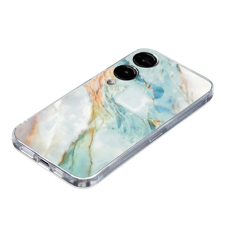 For Samsung Galaxy S25 Edge Case Soft TPU Phone Back Cover Pattern Printing - Marble