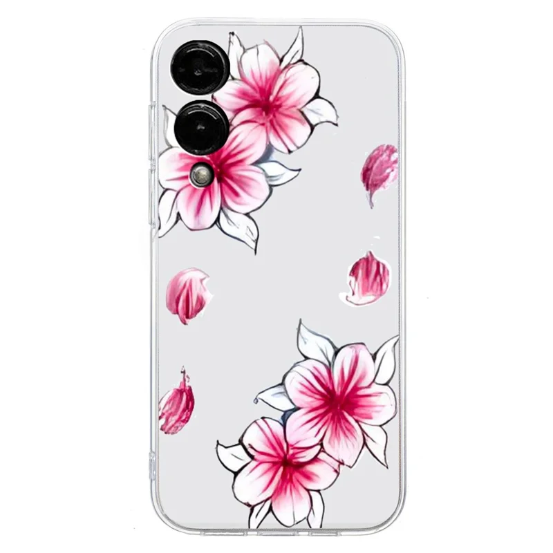 For Samsung Galaxy S25 Edge Case Soft TPU Phone Back Cover Pattern Printing - Sakura