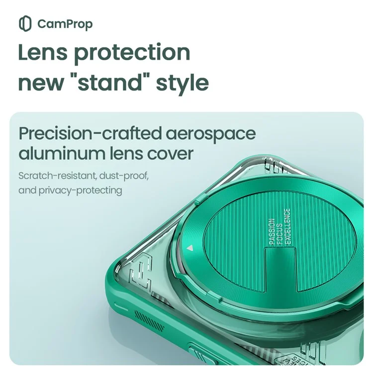 NILLKIN Iceblade Prop For Xiaomi 15 Ultra Case Compatible with MagSafe Lens Cover Kickstand PC + TPU Phone Cover - Green