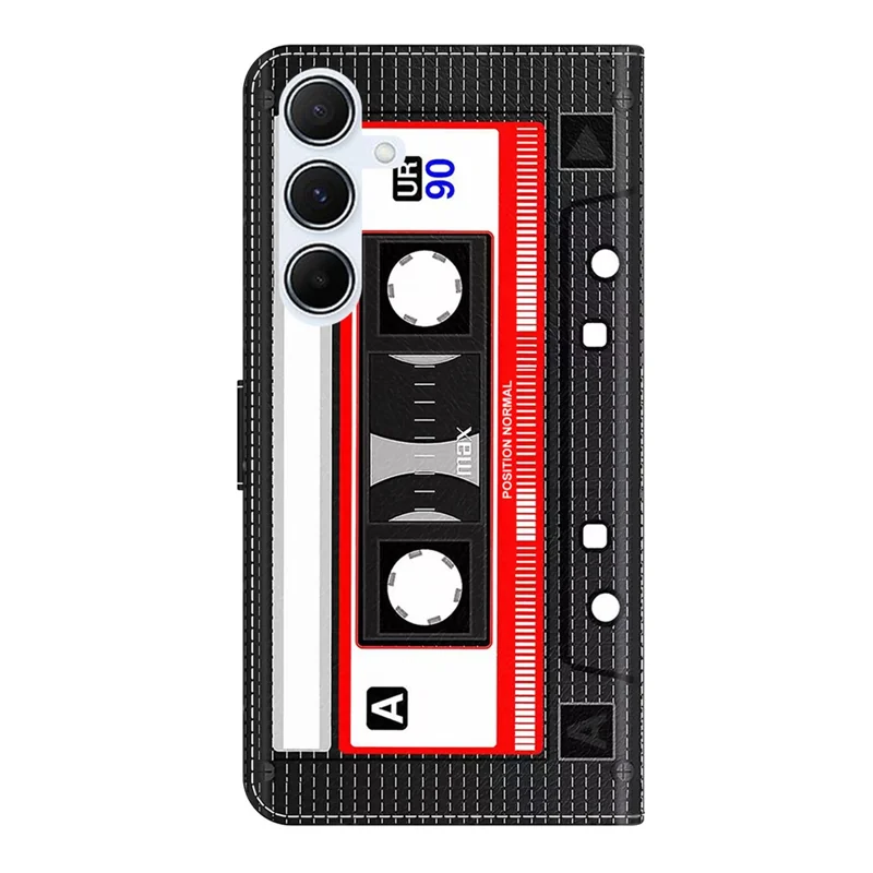 For Samsung Galaxy A56 5G Wallet Case Pattern Printing Stand Leather Flip Phone Cover - Tape