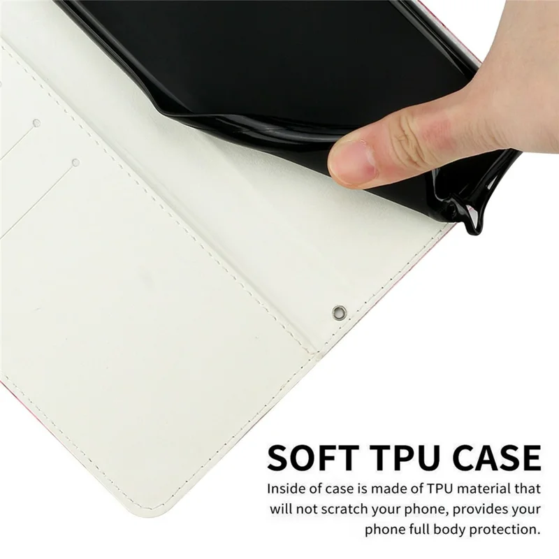 For Xiaomi Redmi Note 14 4G (164.84mm) Stand Case Marble Pattern PU Leather Wallet Phone Cover - Purple