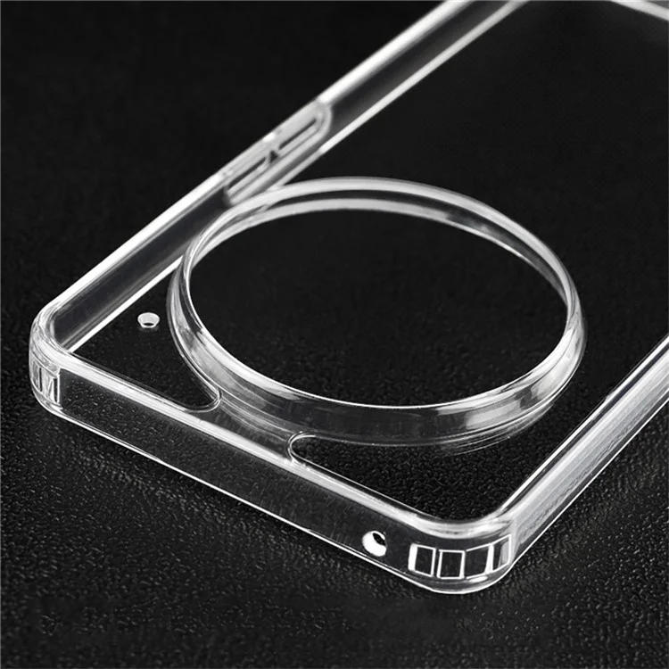 Funda para Nada Phone (3a) Pro 1.5mm Antihuellas PC + TPU Carcasa Trasera Transparente Antichoque
